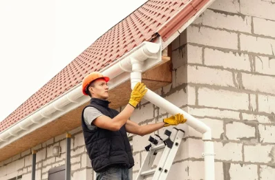 Pose et remplacement de gouttières à Solérieux